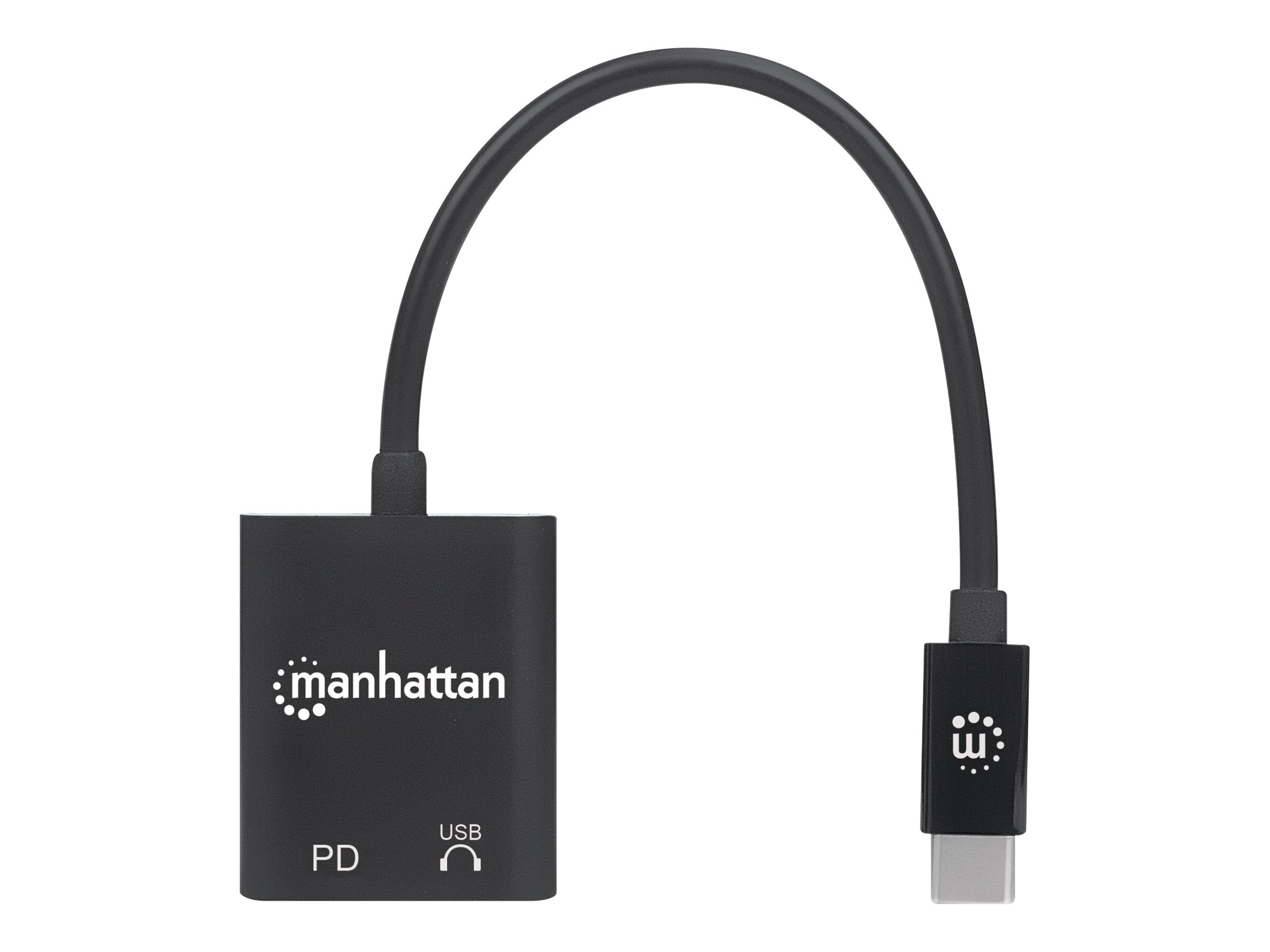 MANHATTAN USB-C Audioadapter Vorderansicht
