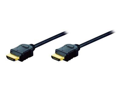 ASSMANN HDMI High Speed Anschlusskabel Typ A St/St 10,0m m/Ethernet Vorderansicht