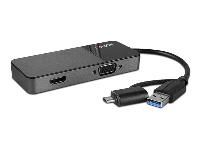 LINDY USB 3.0 Type A and C to HDMI & VGA Converter - Verpackung