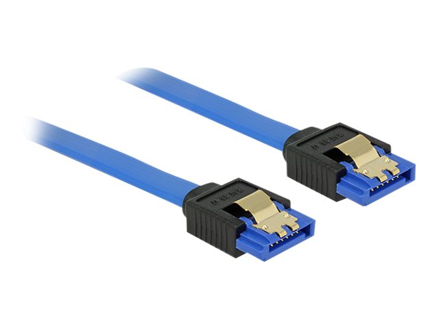 DELOCK SATA Kabel 6 Gb/s Buchse gerade 20cm blau - Vorderansicht