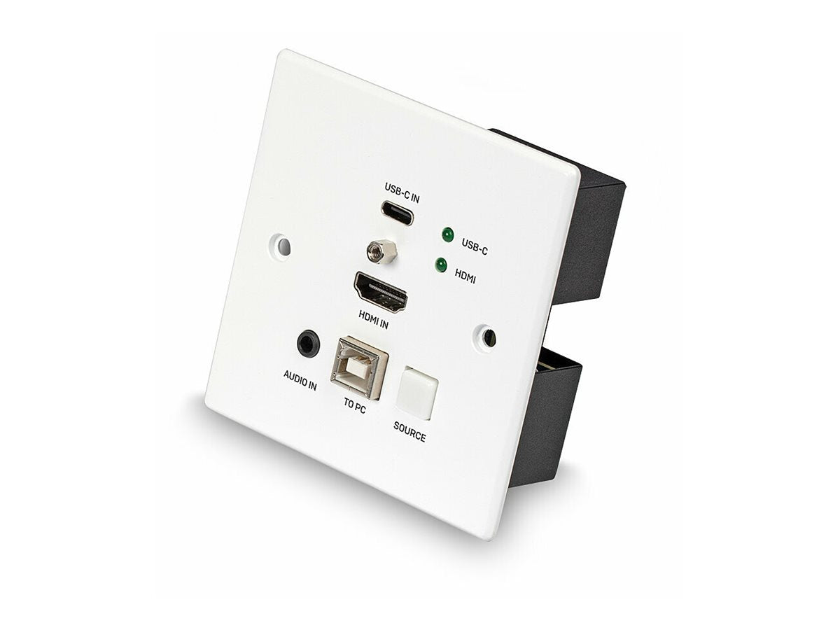 LINDY 150m HDMI & TypeC HDBT UK WallPlate KVM Extender Verpackung