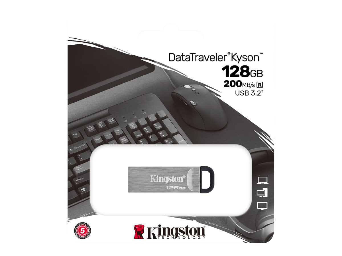 KINGSTON 128GB USB3.2 DataTraveler Gen1 Kyson Detailansicht