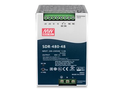 TRENDNET TI-S48048 AC-zu-DC DIN-Schienen-Netzteil Montageansicht