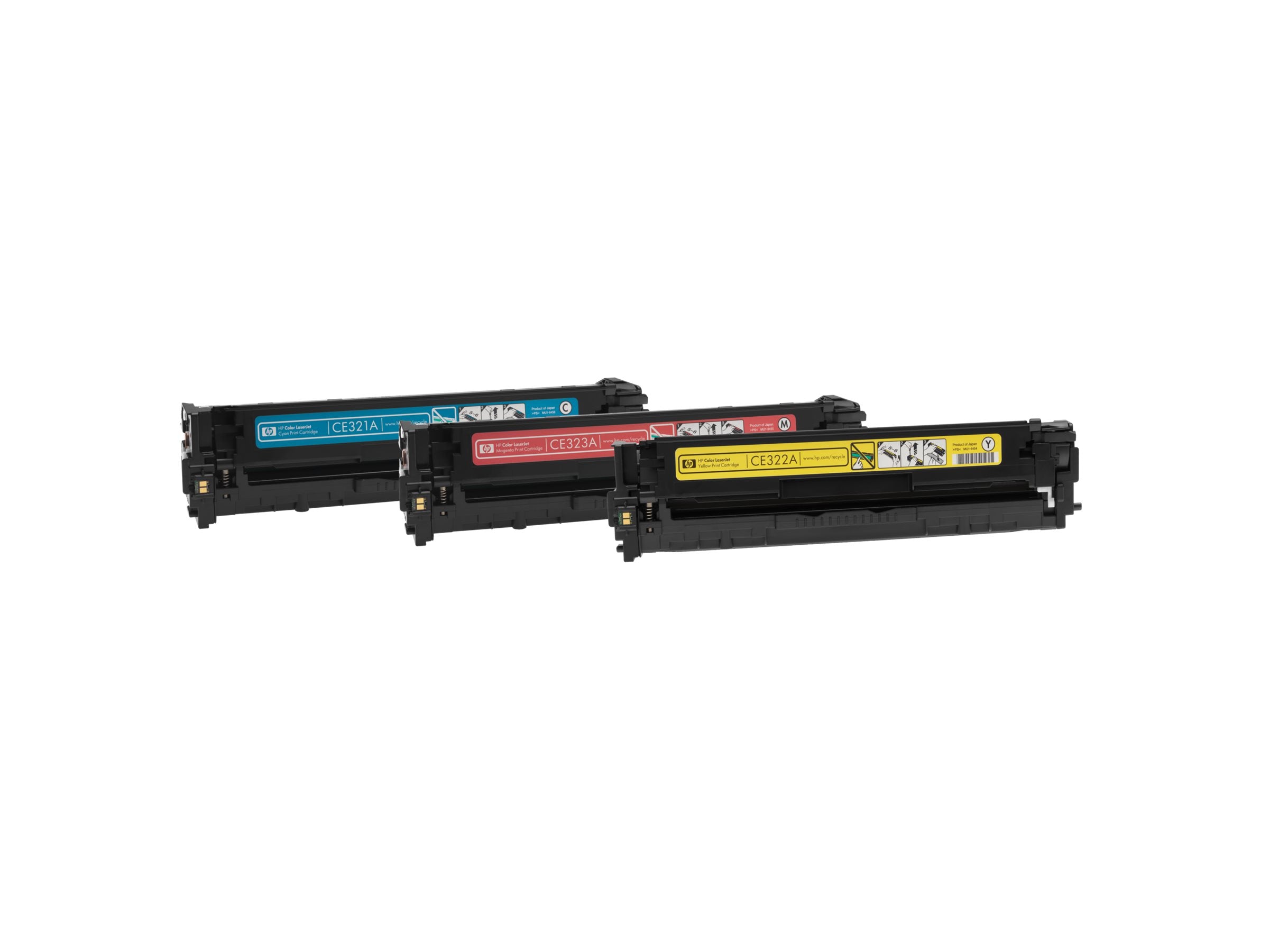 HP 128A Tonerpatrone CE321A Cyan Verpackung