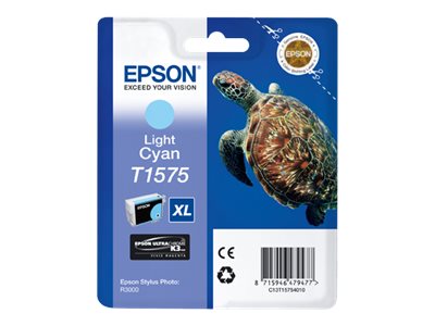 EPSON T1575 Tinte hell cyan Verpackung