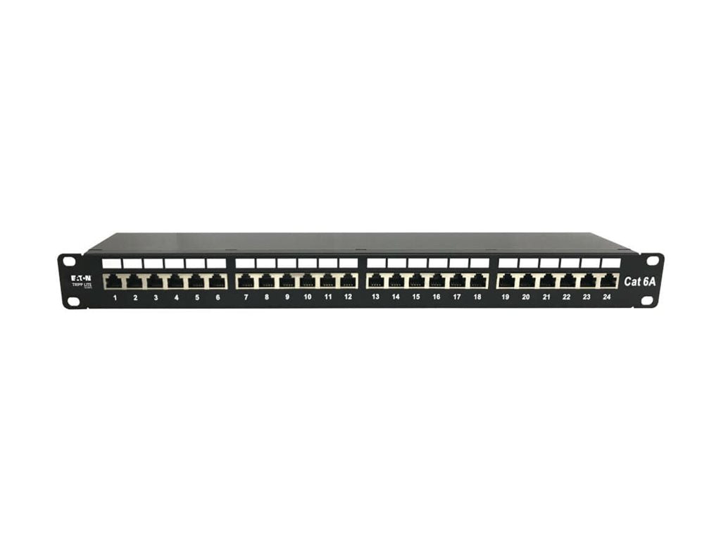 EATON TRIPPLITE 24-Port Cat6a Shielded Patch Panel Verpackung