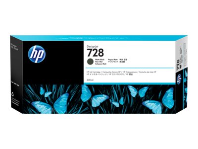 HP 728 300-ml Matte schwarz Tintenpatrone Seitenansicht