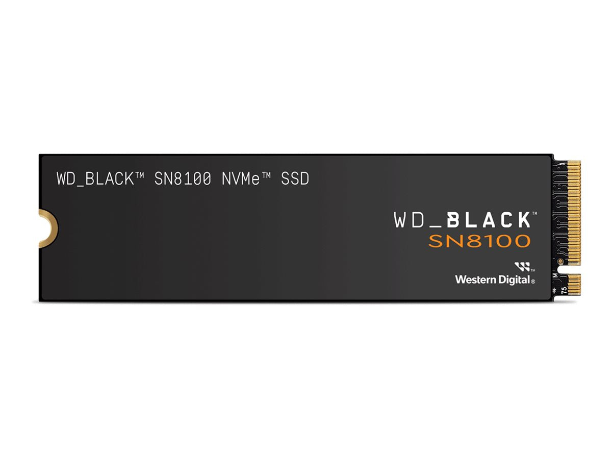 SANDISK WD Black 4TB SN8100 PCIe 5.0x4 NVMe M.2 SSD Vorderansicht