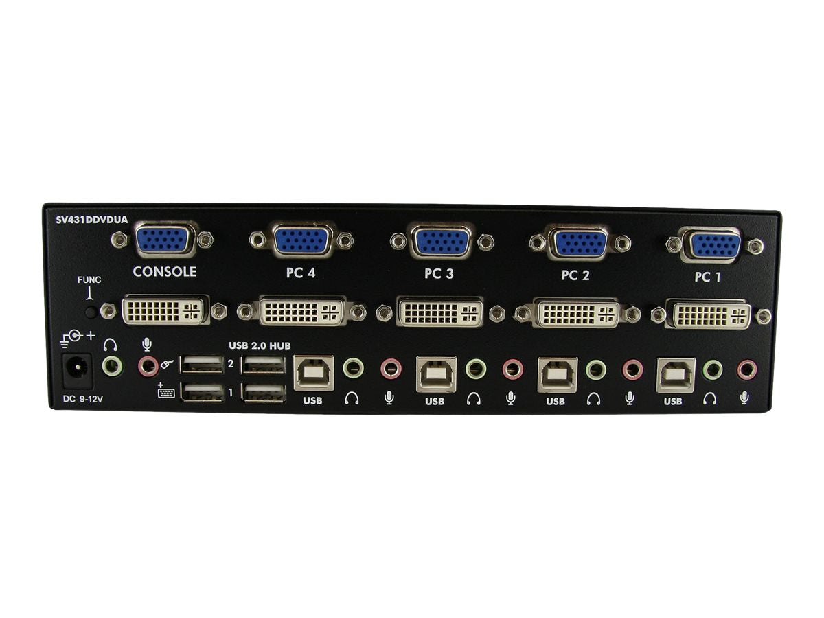 STARTECH.COM 4 Port DVI KVM USB Switch Vorderansicht