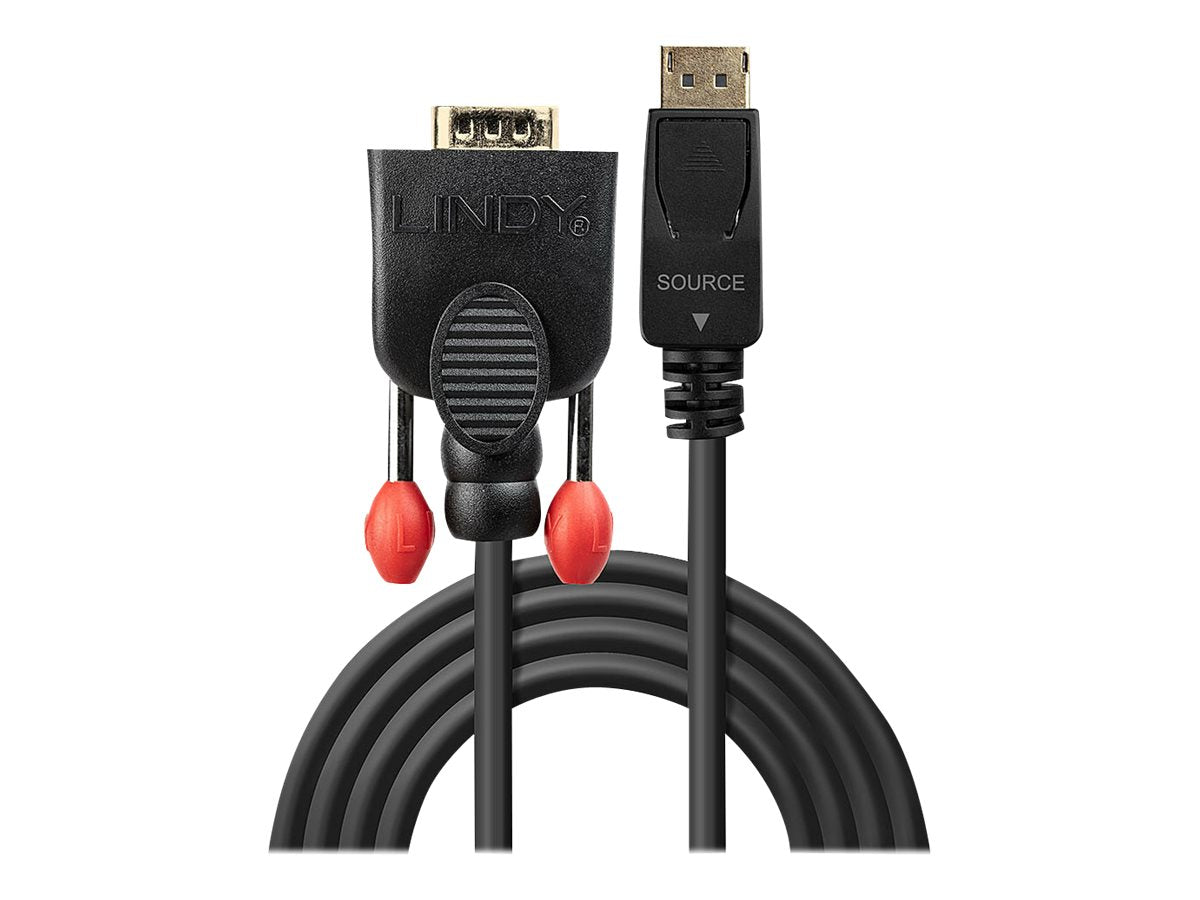 LINDY Konverterkabel DisplayPort/VGA 2m Vorderansicht