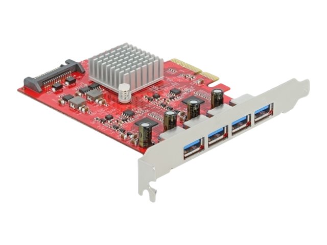 DELOCK PCI Express x4 Karte Vorderansicht