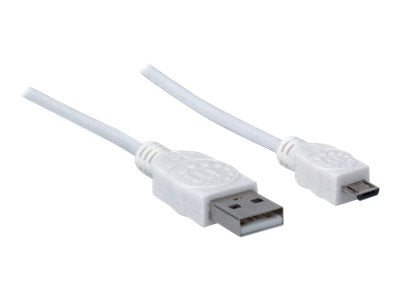 MANHATTAN Hi-Speed USB Micro-B Anschlusskabel USB 2.0 Typ A Stecker - Micro-B Stecker 480 Mbps 1