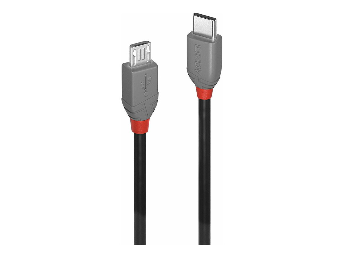 LINDY 2m USB 2.0 C/Micro-B Anthra Line Kabel - Detailansicht
