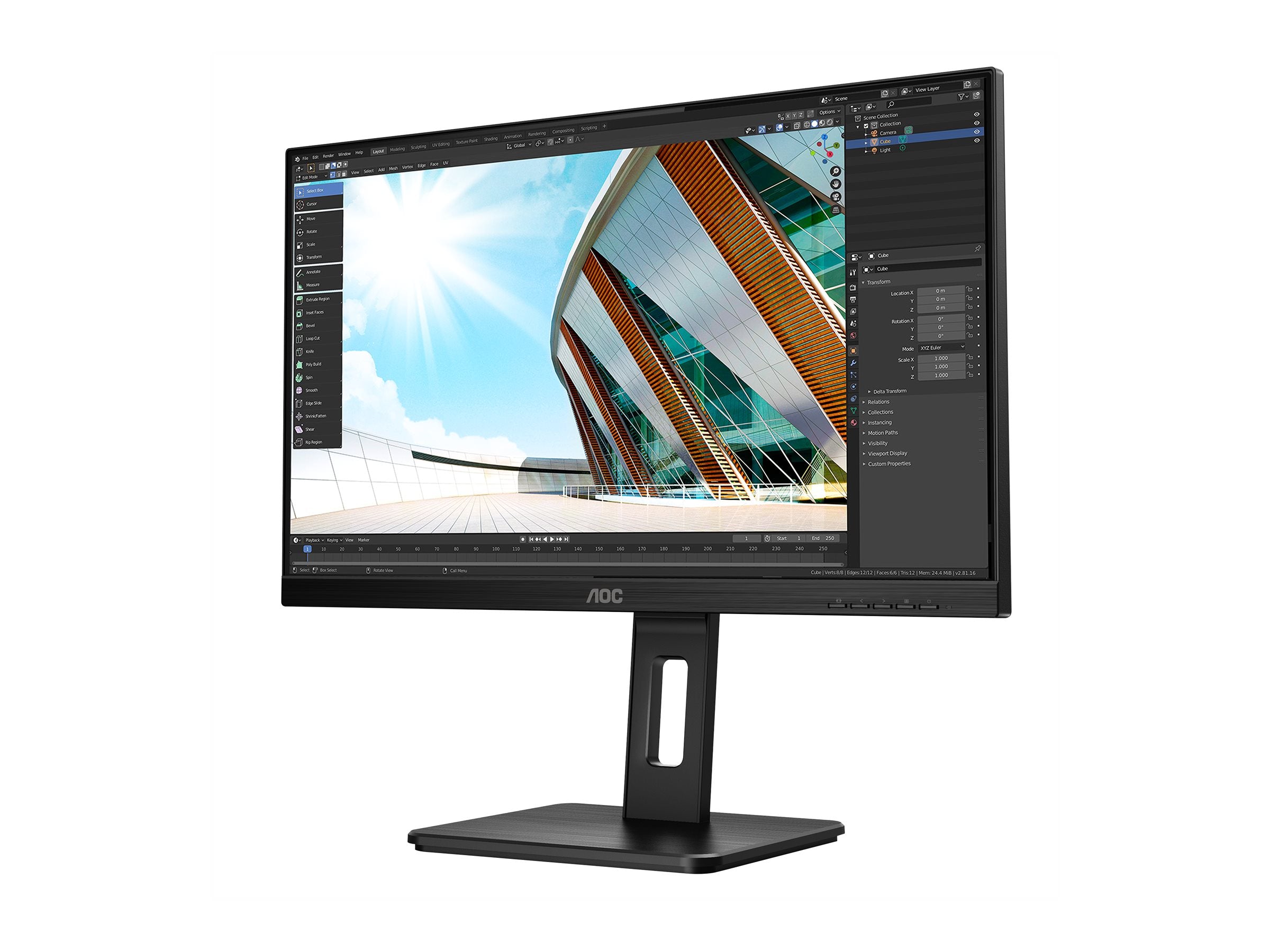 AOC 24P2Q Monitor Vorderansicht
