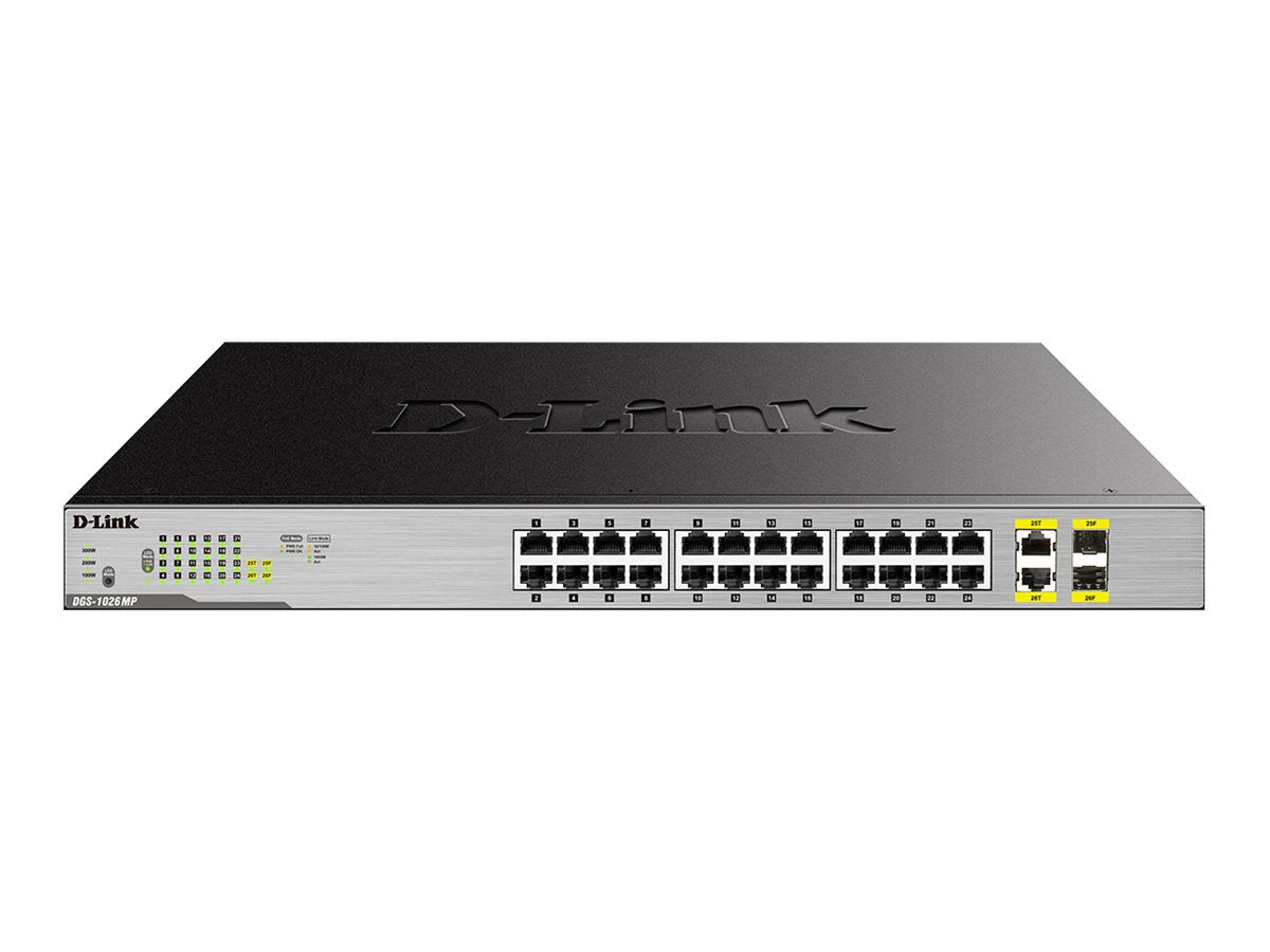 D-LINK DGS-1026MP 26-Port Gigabit PoE Switch Vorderansicht