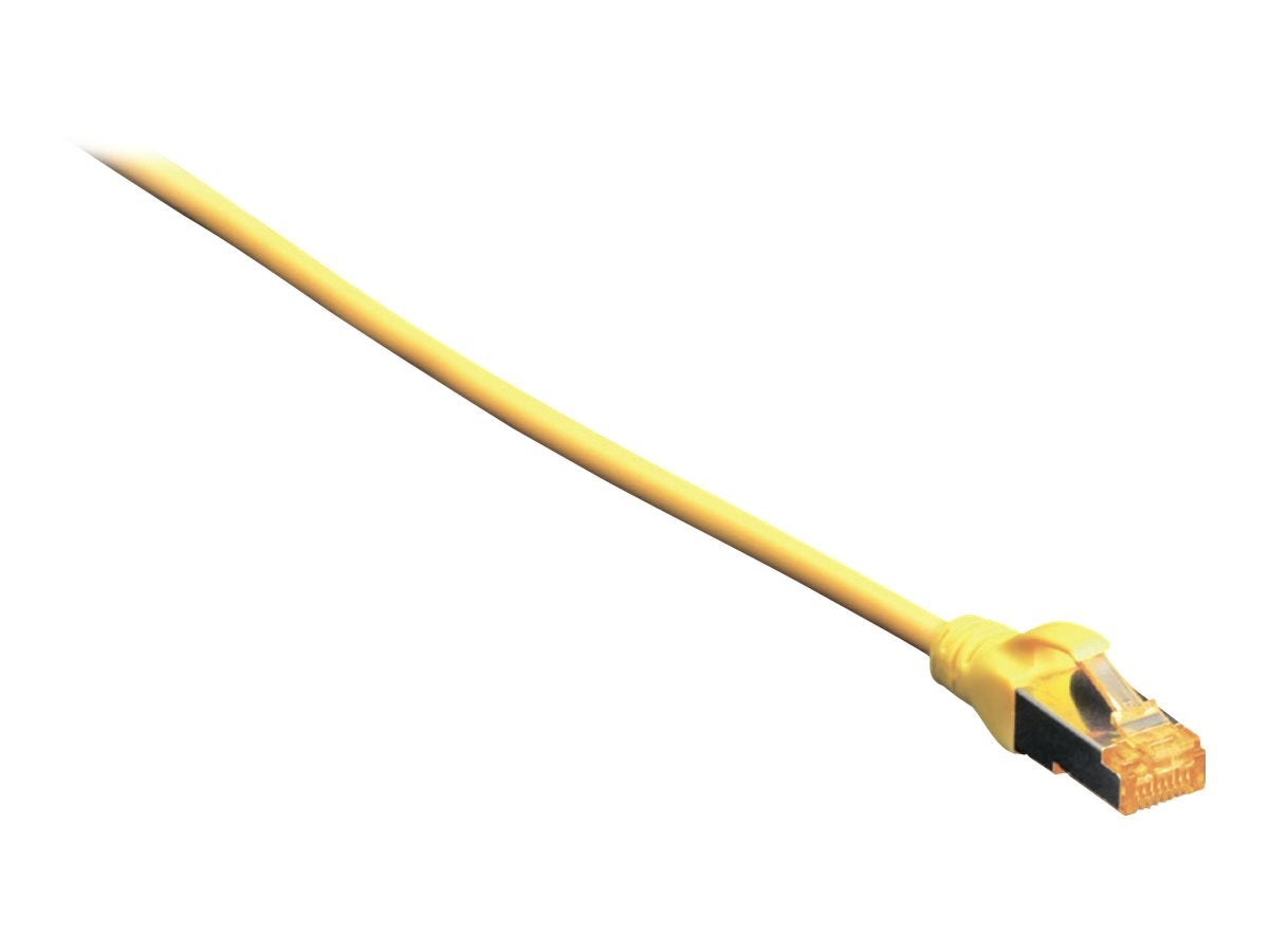 DIGITUS CAT 6A S-FTP Patchkabel Cu LSZH AWG 26/7 0,5 m Gelb - Vorderansicht
