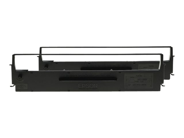 EPSON Black Ribbon Cartridge LQ-350/300+/300+II Dualpack Vorderansicht