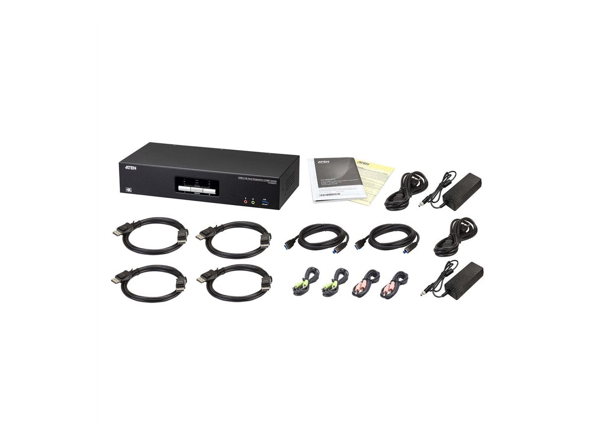 ATEN CS1942ATC 2-Port USB 3.0 4K DisplayPort KVM Switch Vorderansicht