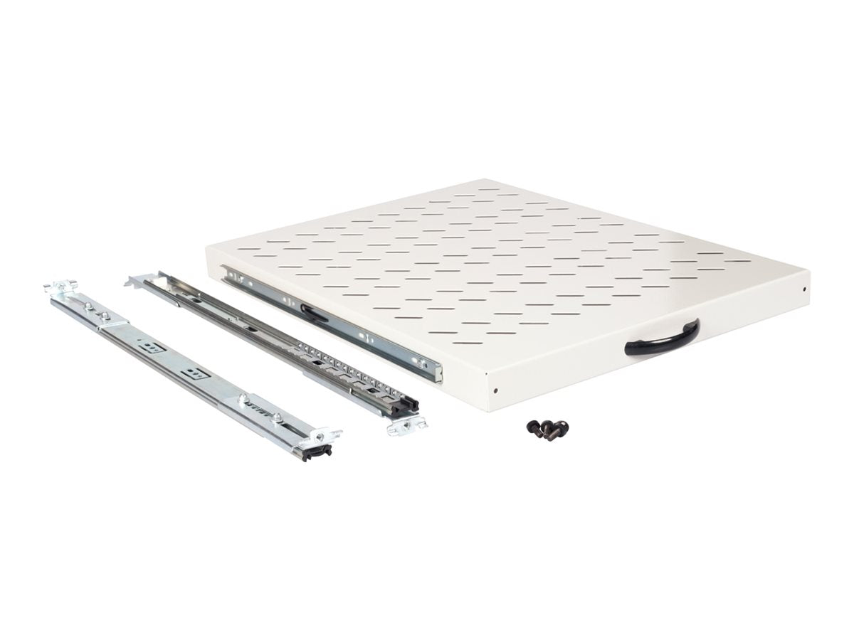 ROLINE Fachboden 48,26cm 19Zoll 1 HE ausziehbar Vorderansicht