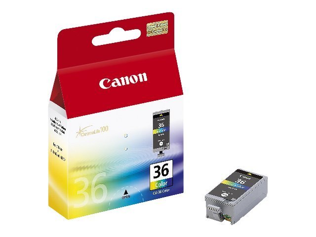 Verpackung der CANON CLI-36 Tinte dreifarbig Standardkapazität 12ml