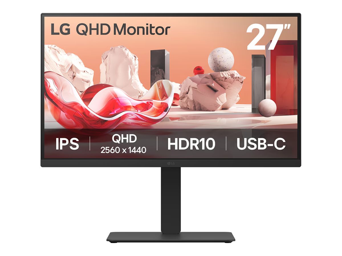 Vorderansicht des LG 27BA75QB-B.AEU Monitors
