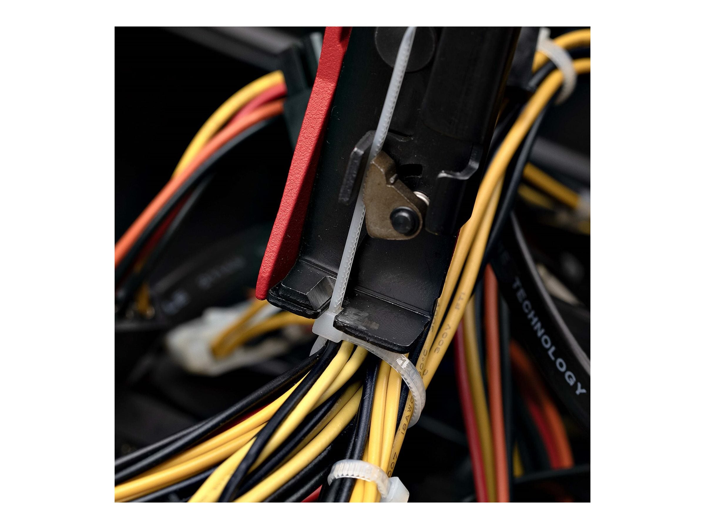 STARTECH.COM Kabelbinderzange fur Nylon Kabelbinder Kabelbinder Schneider und Spannwerkzeug Kabelbinder Pistole-Werkzeug