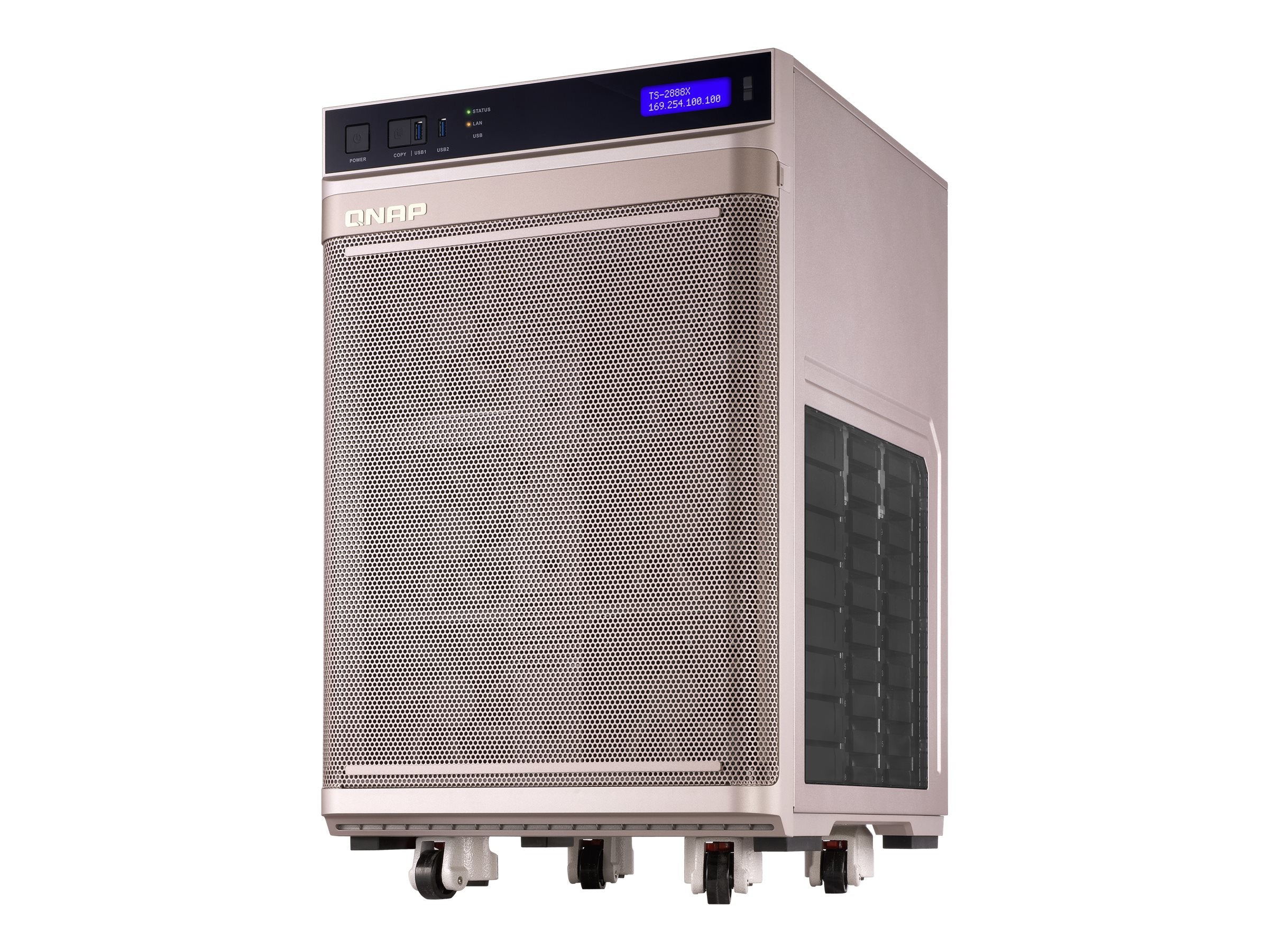 QNAP TS-2888X-W2195-512G NAS-Server Rückansicht