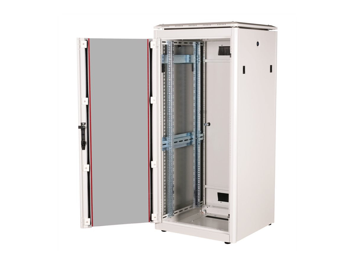 ROLINE Netzwerkschrank Pro 48,26cm 19Zoll 26 HE 600x600 BxT Glastür grau - Verpackung