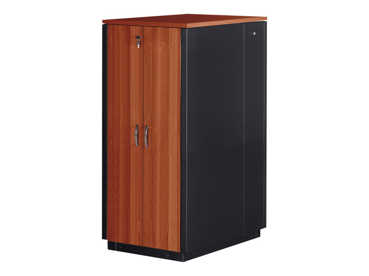 DIGITUS SOUNDproof Schrank 1666x750x1130 mm Holzoberfläche Kirsche - Vorderansicht