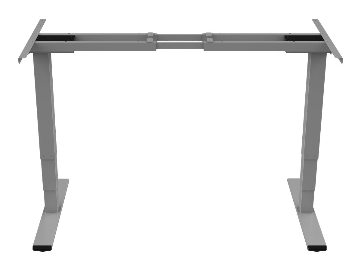 DIGITUS Height Adjustable Standing Desk Frame Dual motor 3-stages grey - Vorderansicht