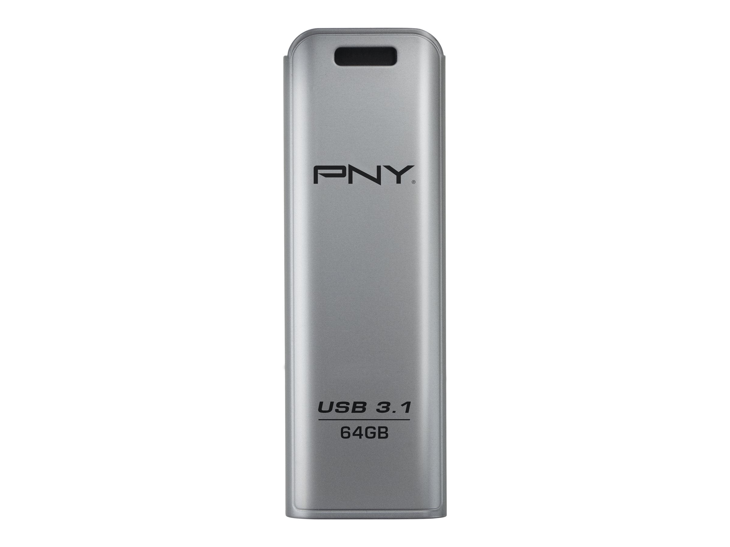 PNY ELITE STEEL USB 3.1 64GB USB Stick Vorderansicht