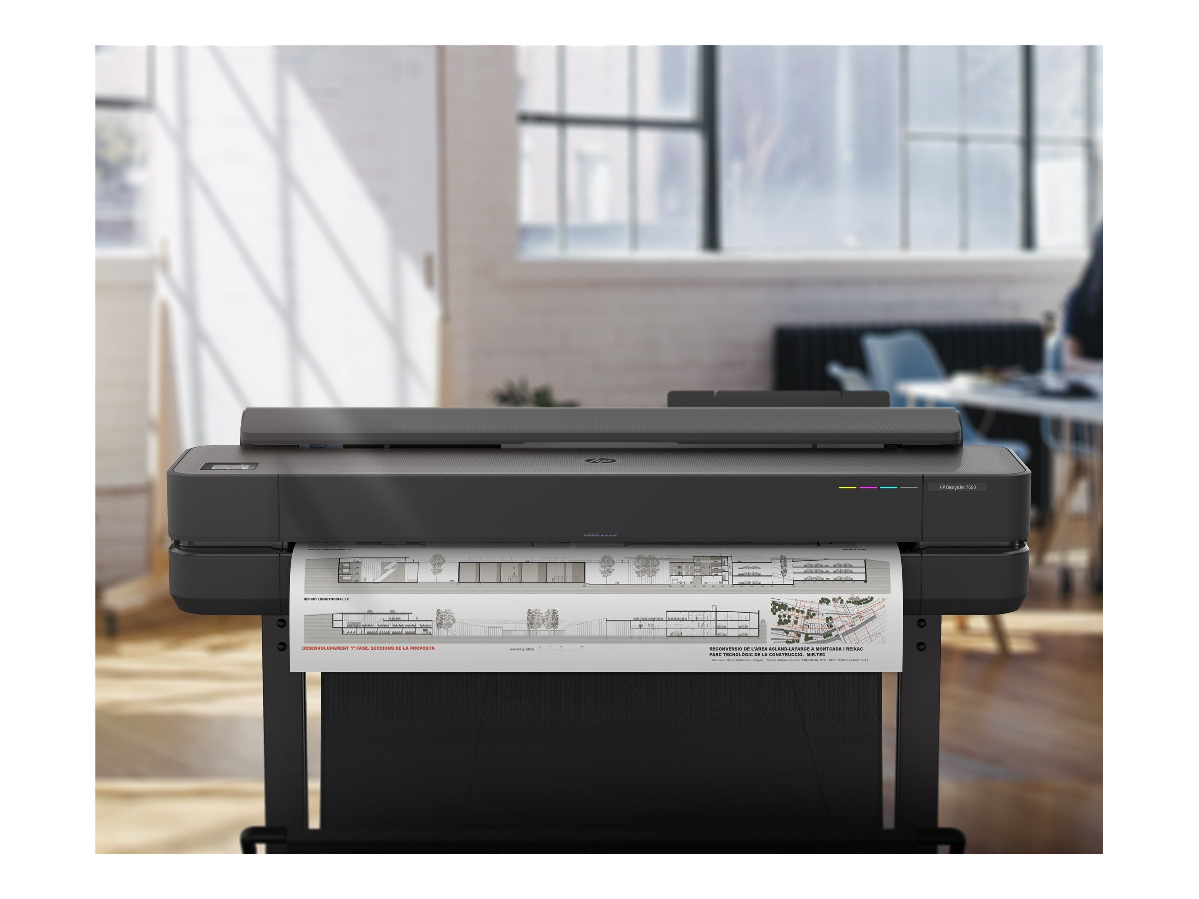 HP DesignJet T650 Vorderansicht