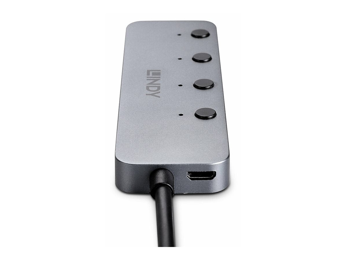 LINDY 4 Port USB 3.2 Typ C Hub Vorderansicht