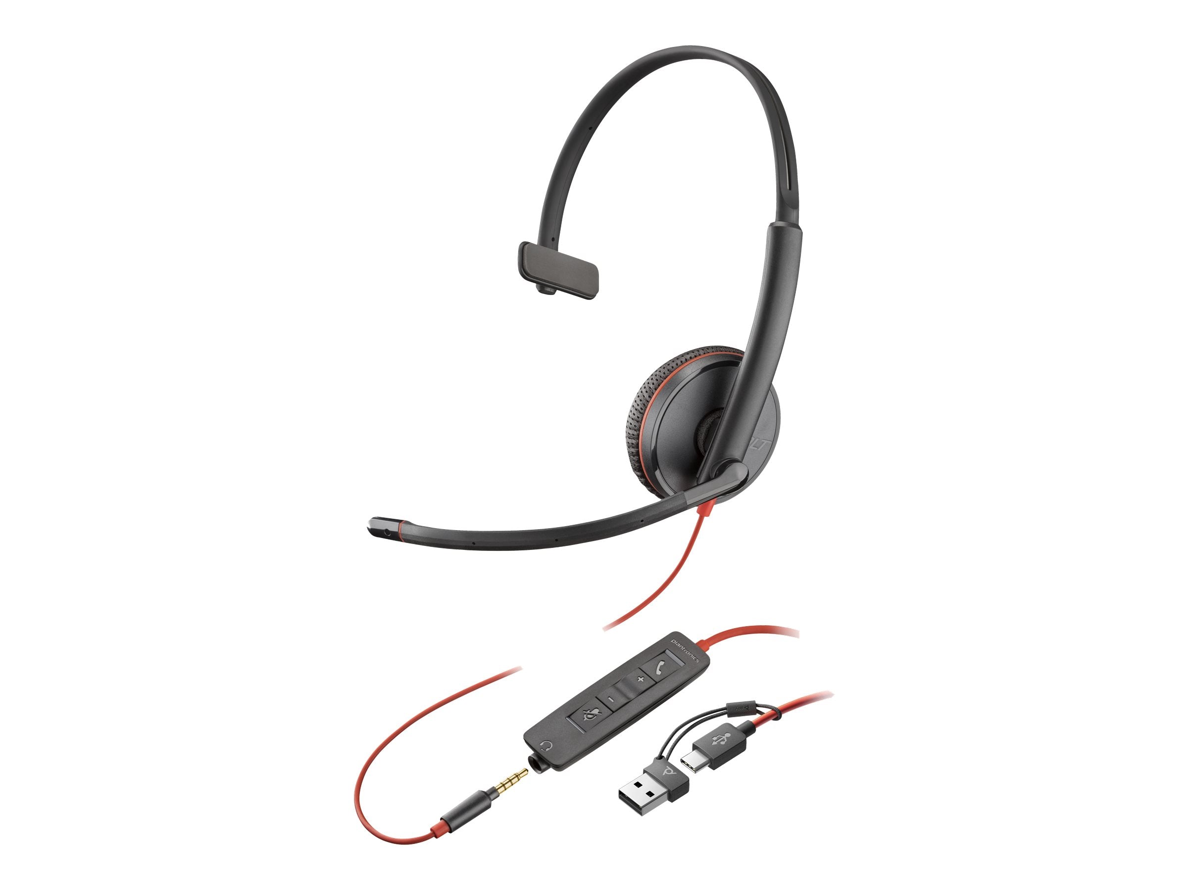 HP Poly Blackwire 3215 Monaural USB-C Headset Vorderansicht