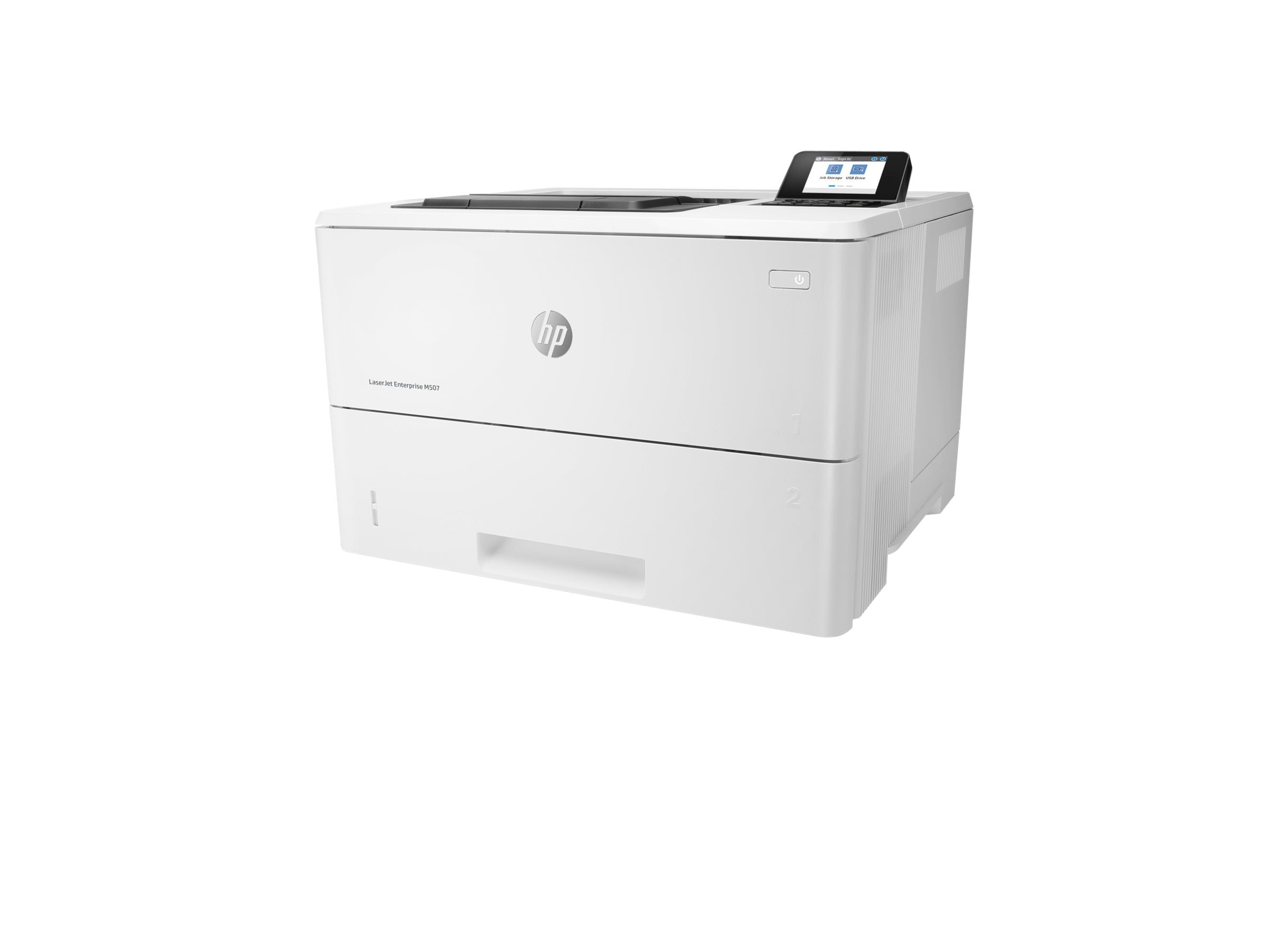 HP LaserJet Enterprise M507dn Printer Vorderansicht