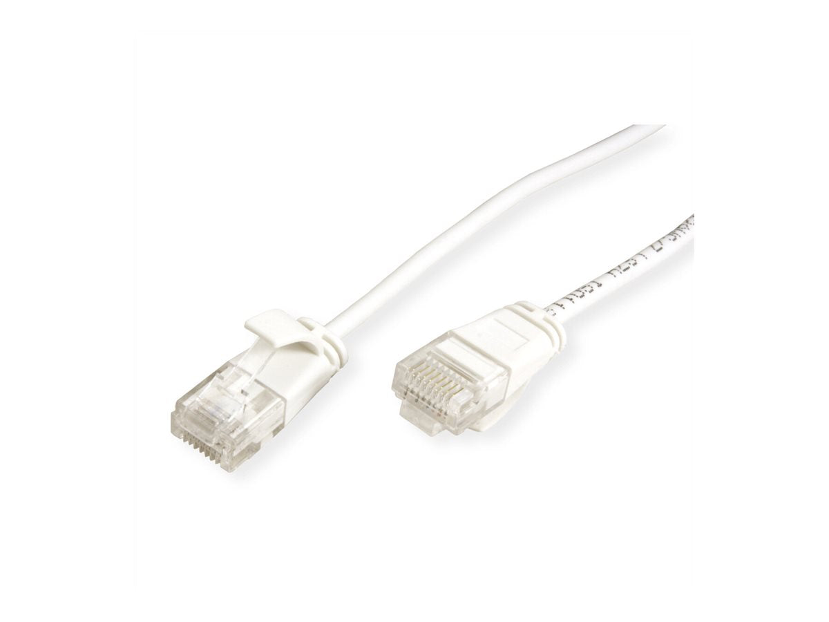 ROLINE GREEN UTP Patchkabel Kat.6A Class EA LSOH slim weiss 5m - Verpackung