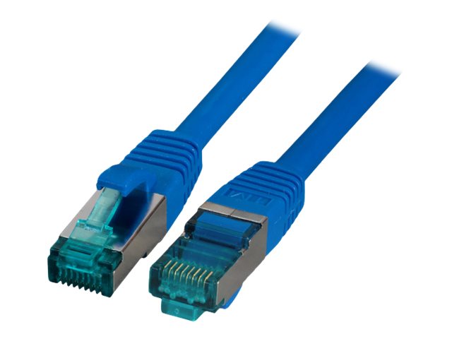 EFB RJ45 Patchkabel S/FTP Cat6A LSZH Blau 3m - Vorderansicht