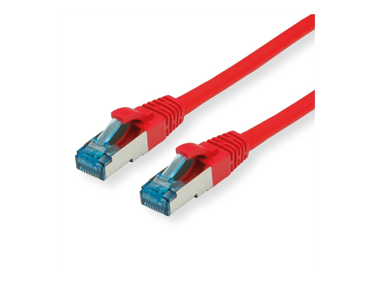 VALUE Patchkabel Kat.6A rot 0,15m Vorderansicht