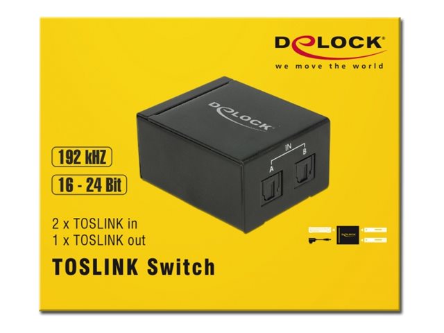DELOCK TOSLINK Switch Verpackung