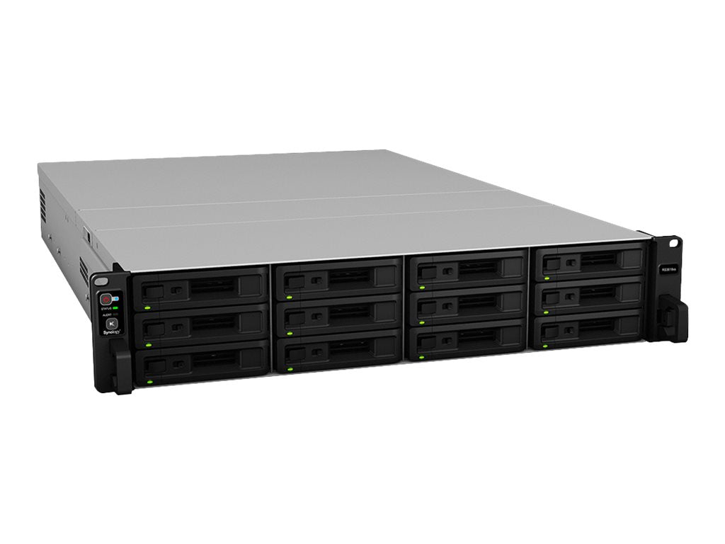 Vorderansicht des SYNOLOGY RS3618xs 12-Bay NAS-Rackmount