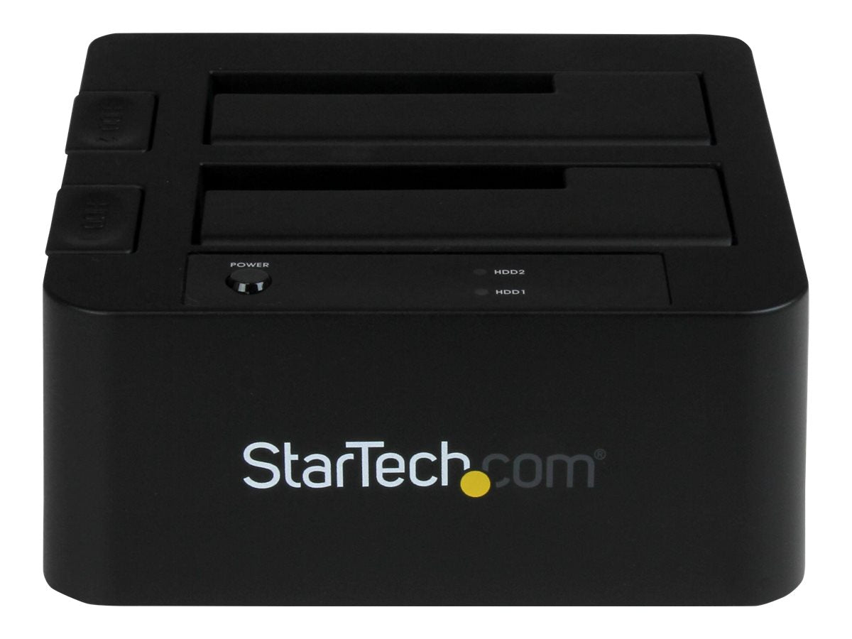 STARTECH.COM 2-fach USB 3.0/eSATA Festplatten Dockingstation Vorderansicht