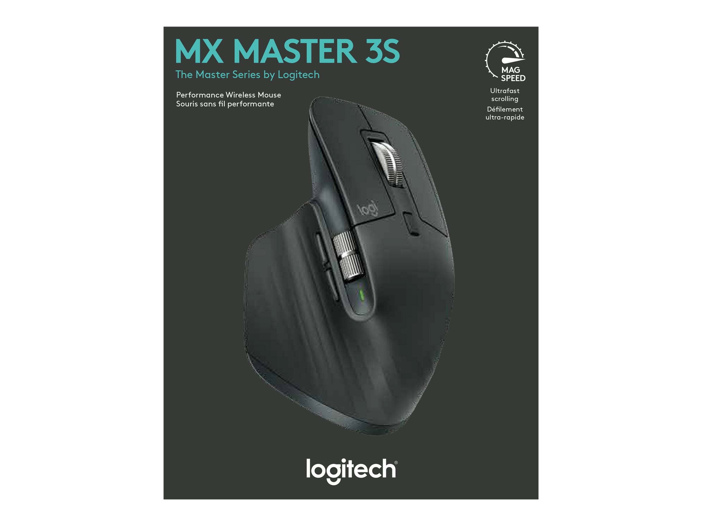 LOGITECH MX Master 3S Performance Wireless Mouse Graphite - Detailansicht