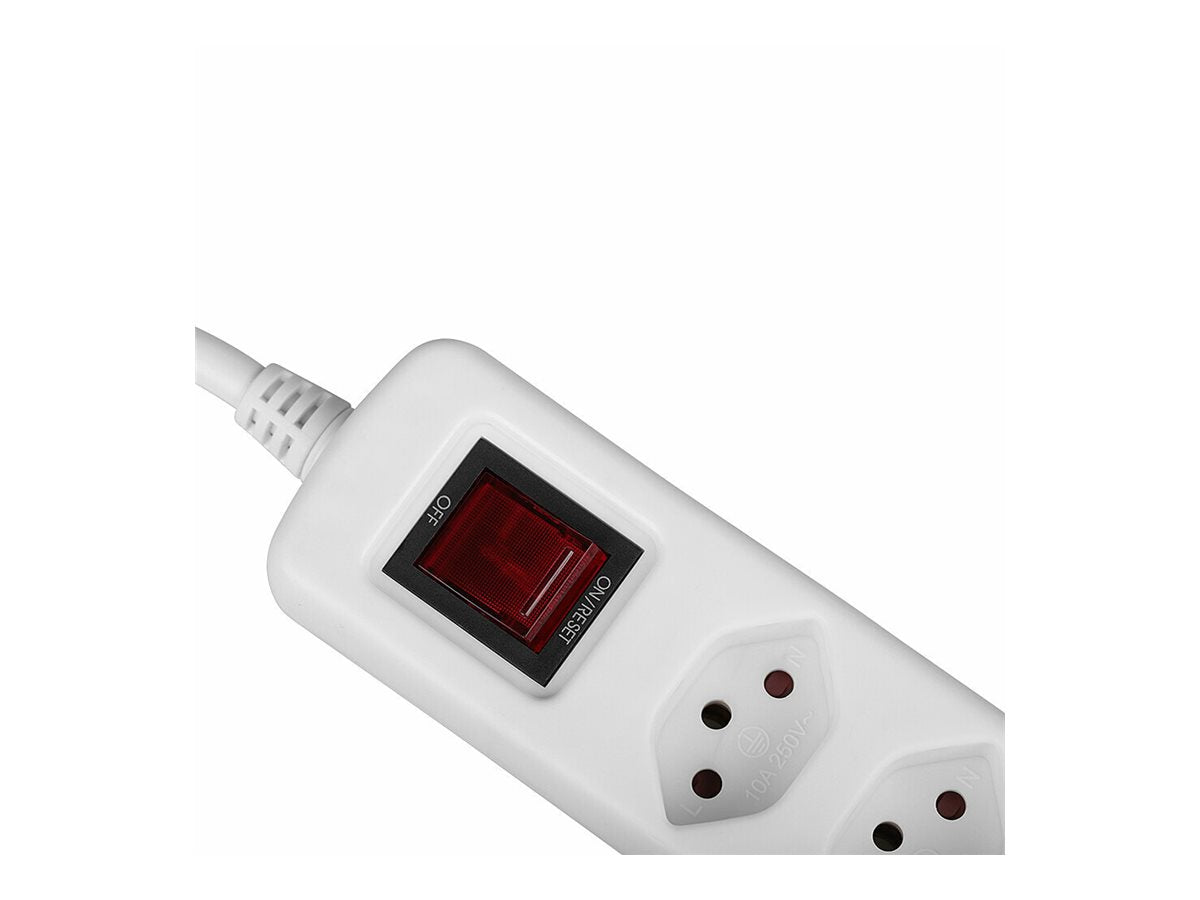 LINDY 7-fach CH Steckdosenleiste mit Schalter 2300W Vorderansicht