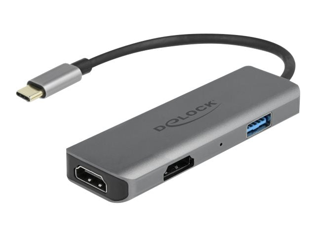 DELOCK USB Type-C zu Dual HDMI Adapter Vorderansicht