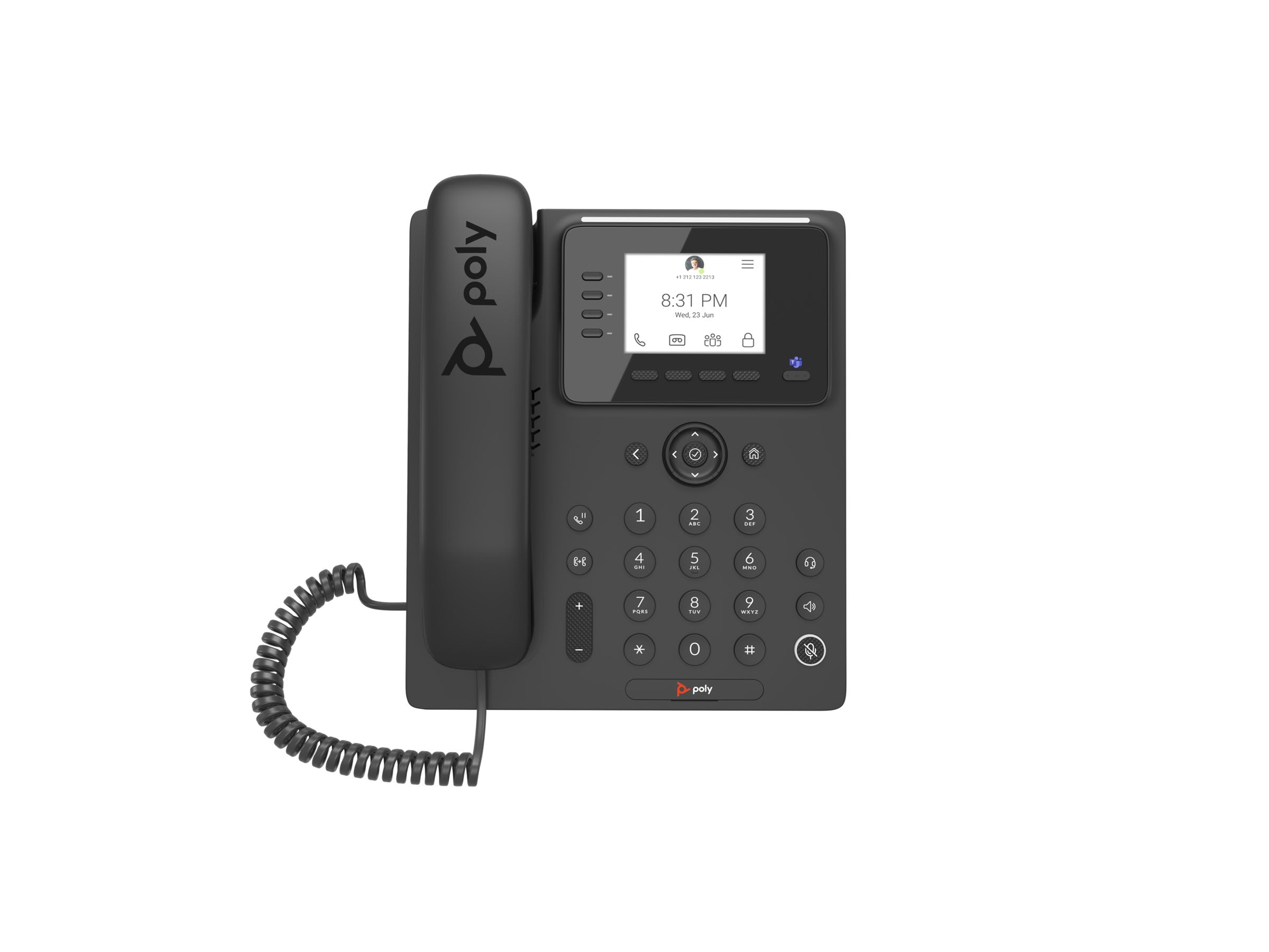 HP Poly CCX 350 VoIP-Telefon Vorderansicht