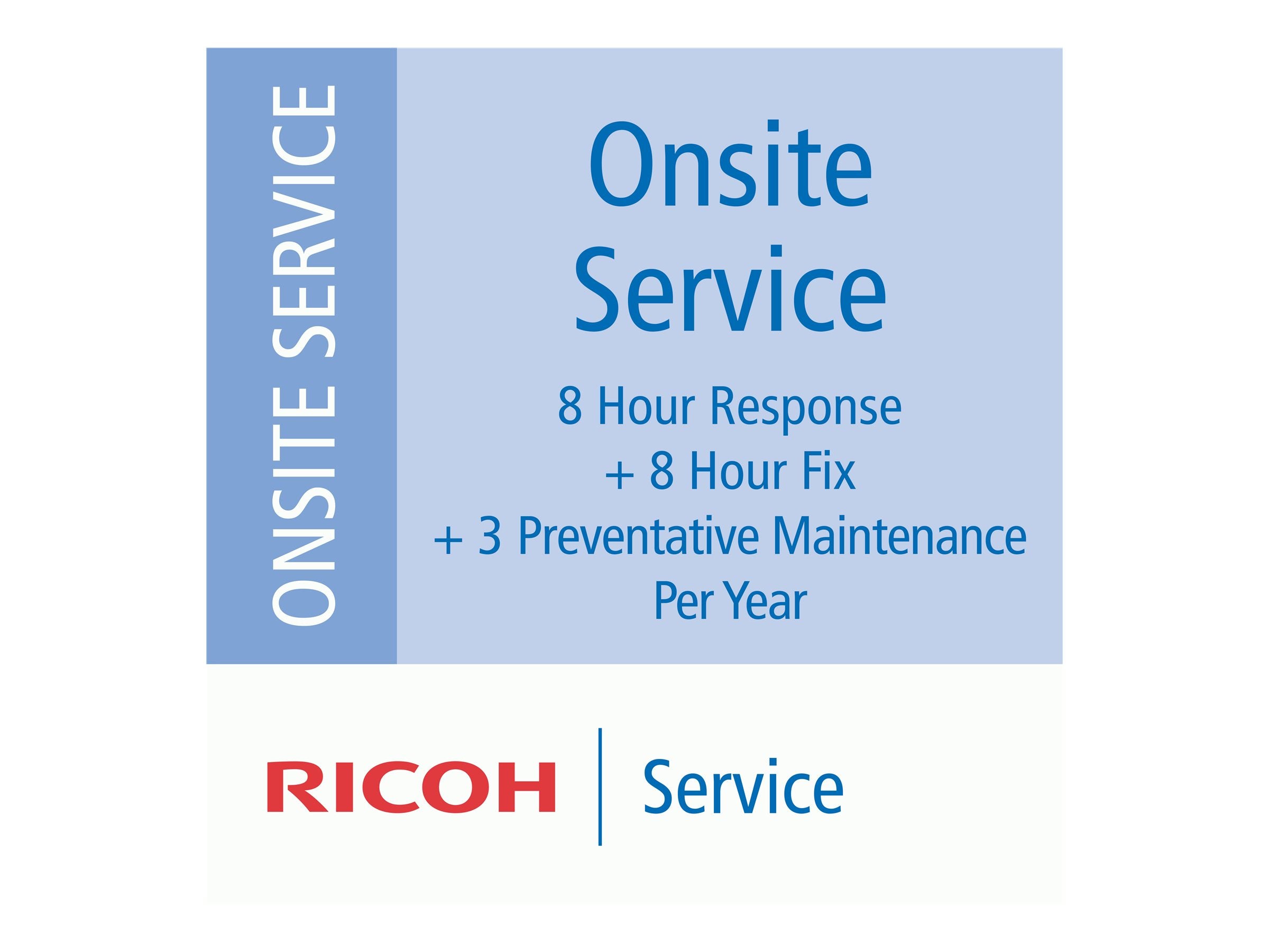 RICOH 3yrs Platin ServP VOS 8h +3 Präv. Wart. Jahr fi-7800 fi-7900 (P) - Vorderansicht