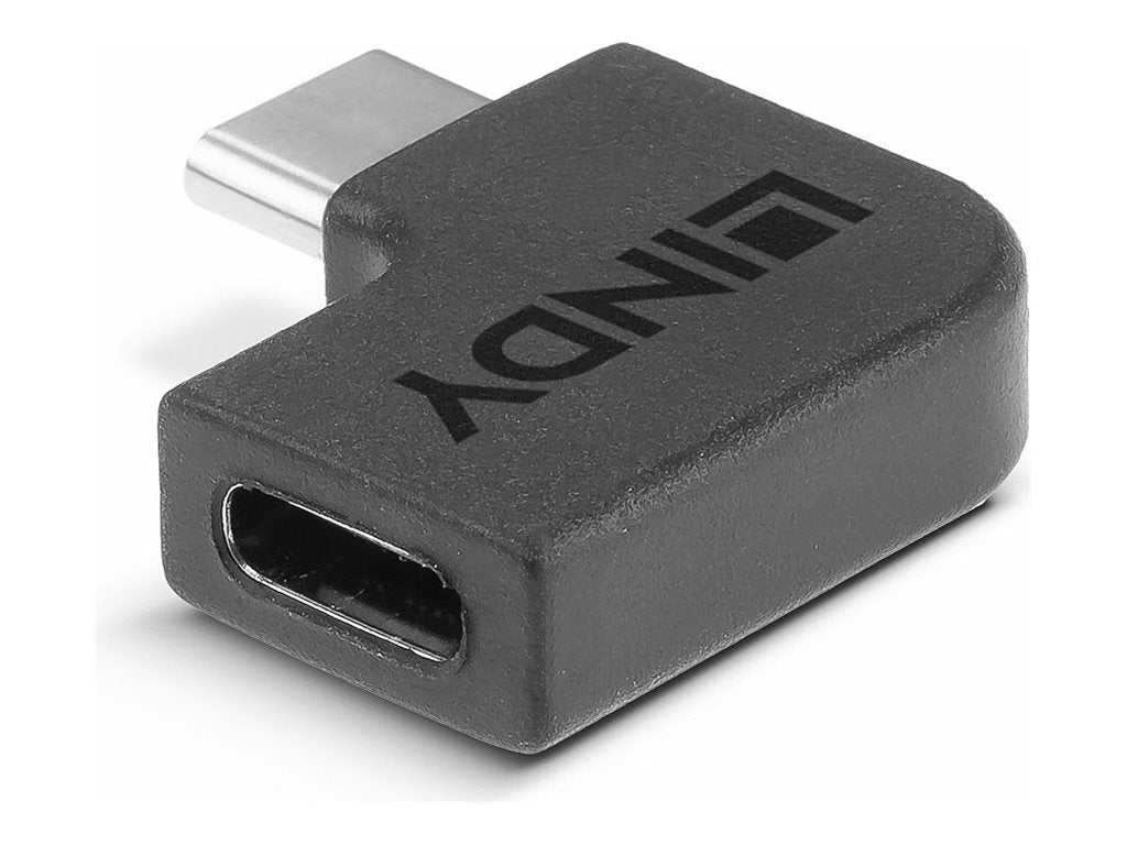 LINDY USB 3.2 Adapter Typ C an C 90° Vorderansicht
