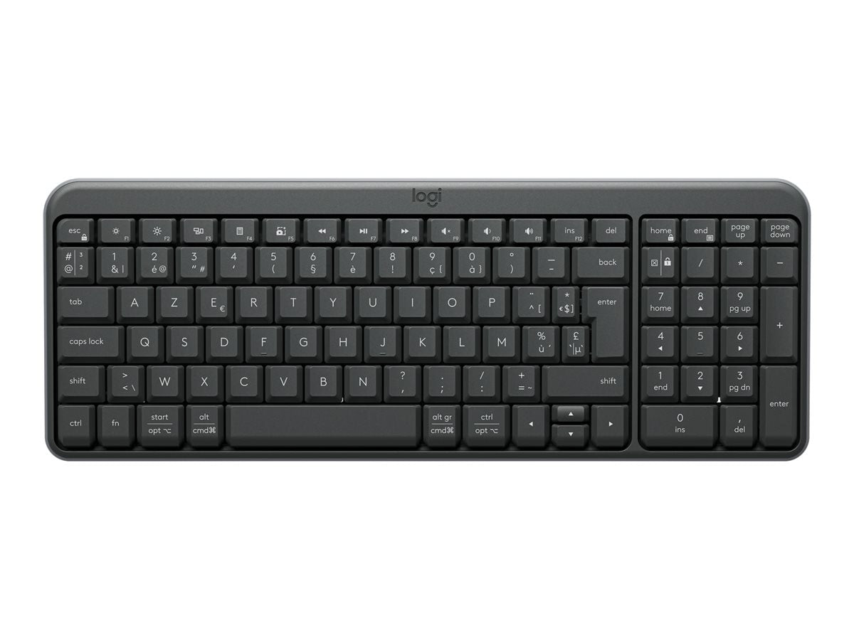LOGITECH Wired Keyboard K250 Graphite - Vorderansicht