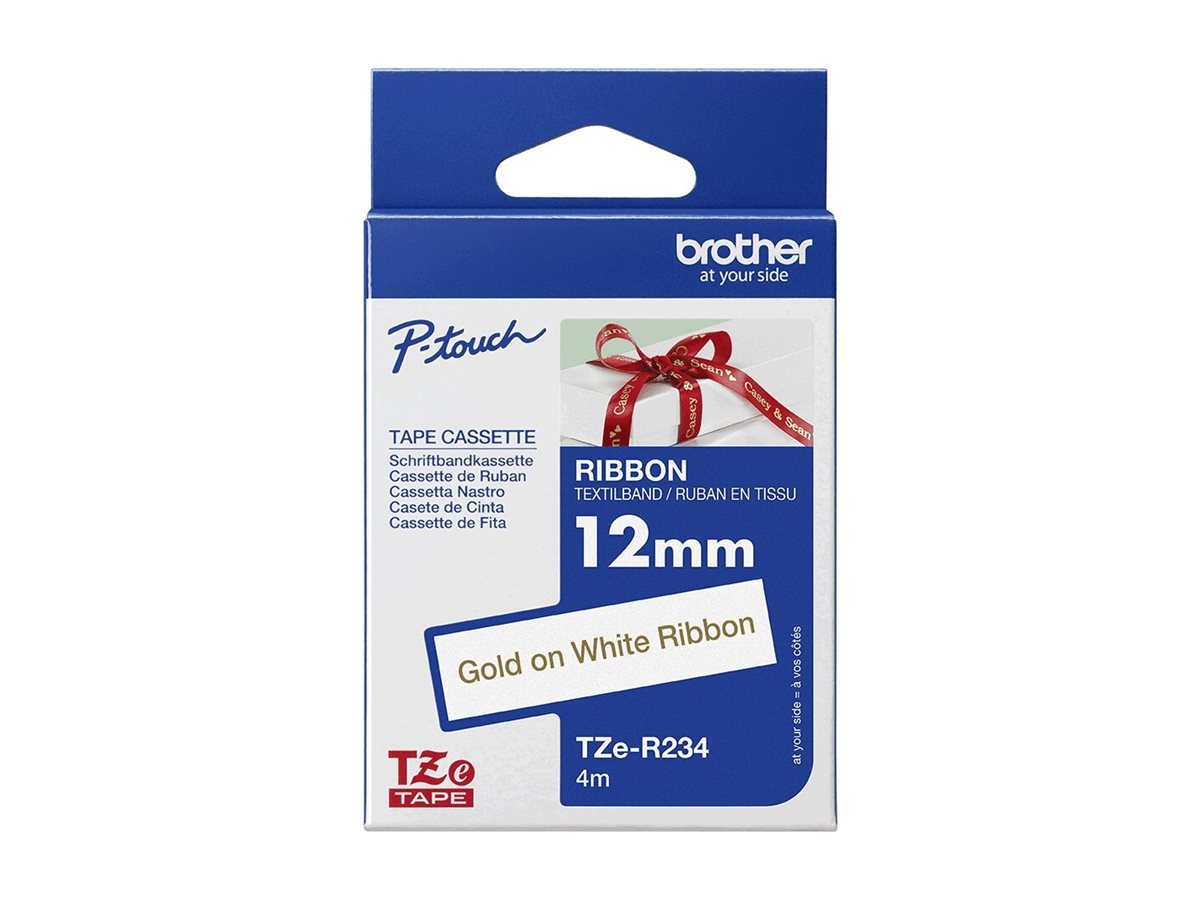 BROTHER TZe-R234 P-touch textiles Schriftband 4m - Vorderansicht