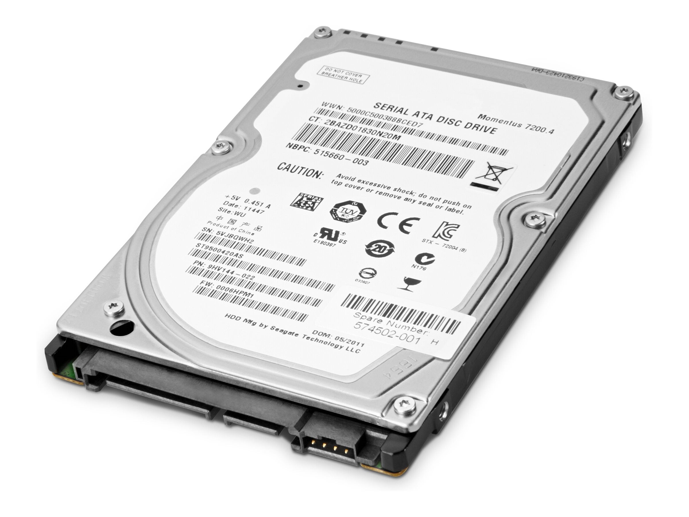 HP 1TB Enterprise SATA 7200 HDD - Vorderansicht